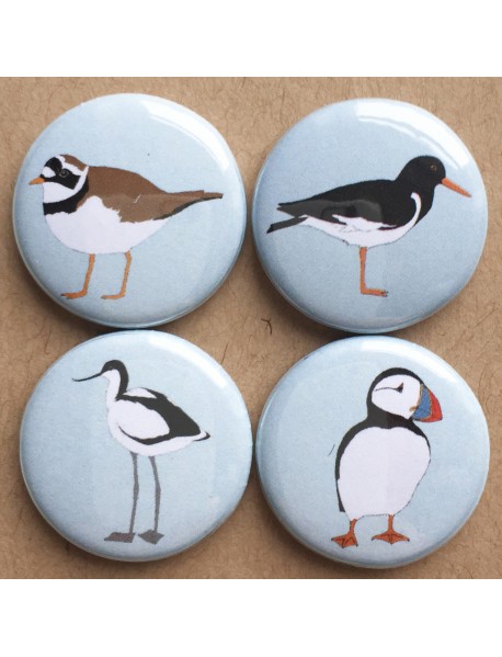 Coastal bird badges