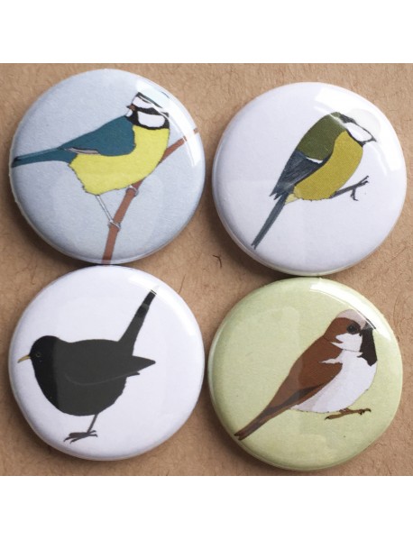 Garden bird badges 