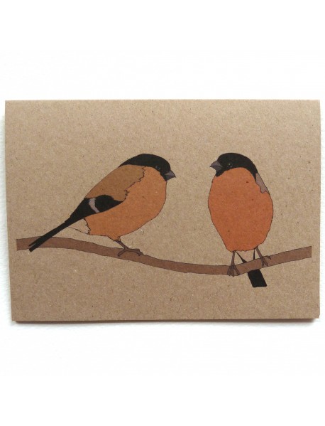 Two Bullfinches card