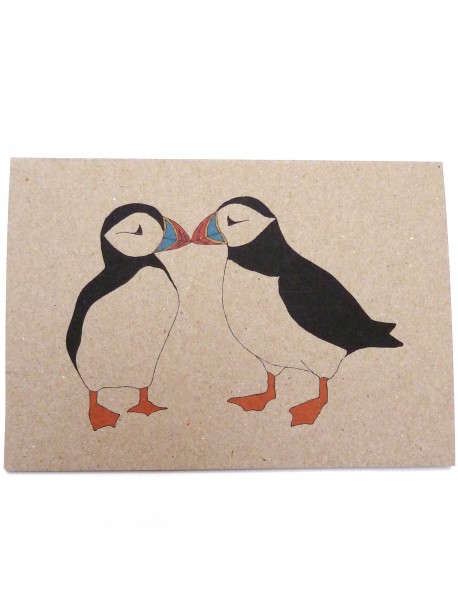 Two Puffins card