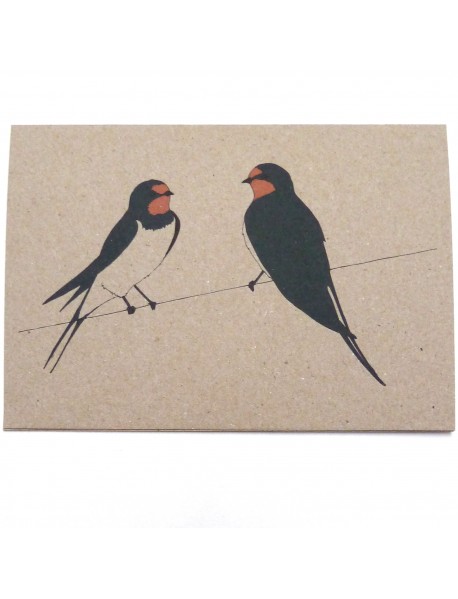 Two Swallows card
